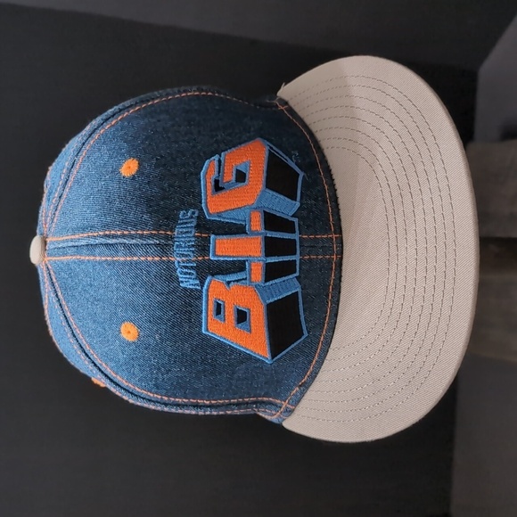 Notorious 2013,Denim Snapback Hat with Orange /Blue Logo. - Picture 2 of 9